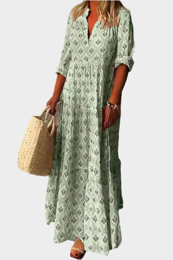 Vestido largo romántico con estilo