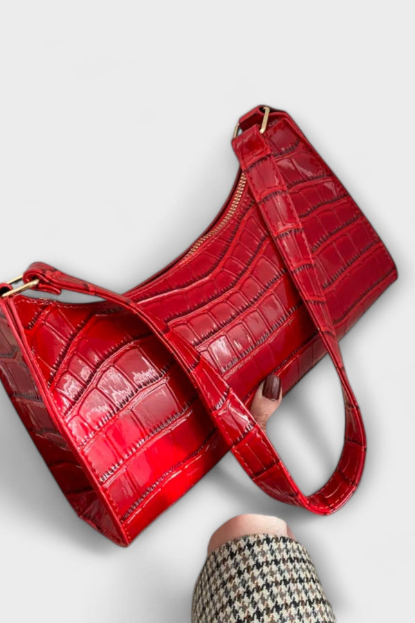Olivia - Bolso de piel brillante