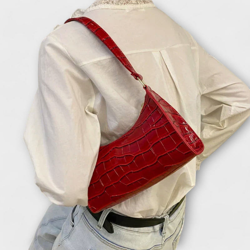 Olivia - Bolso de piel brillante