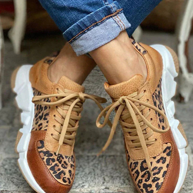 Crizzy | Zapatillas cómodas de leopardo
