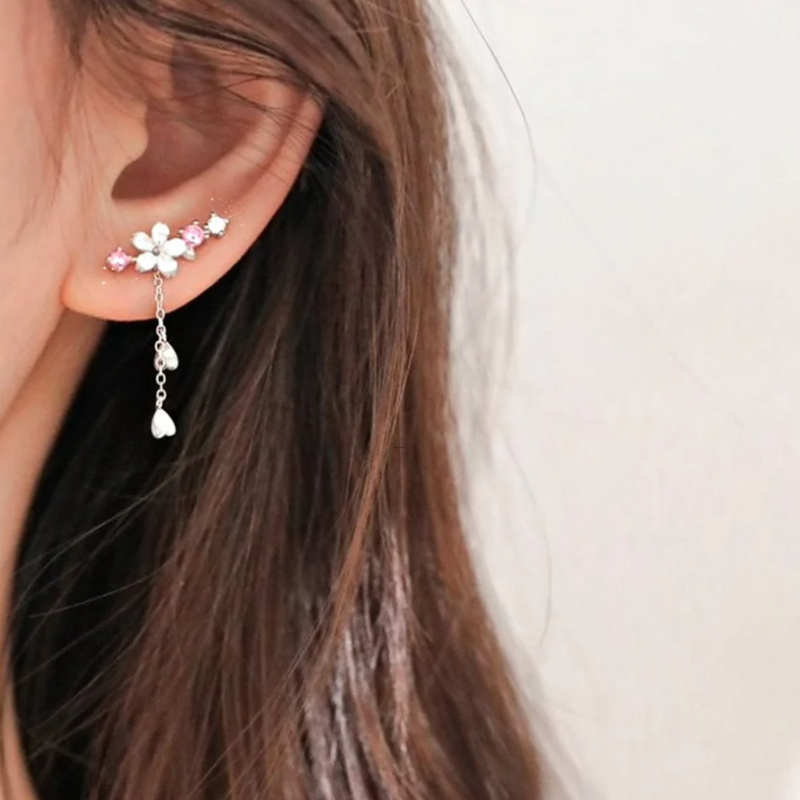 PENDIENTES DE FLOR DE CEREZO