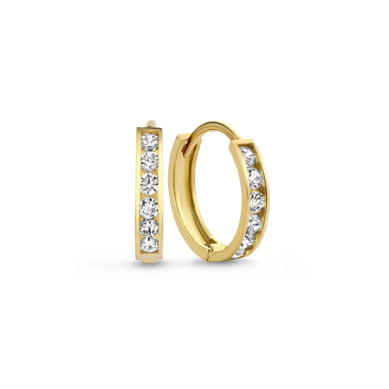 Juego de pendientes de piedra Dara Brillane | Oro