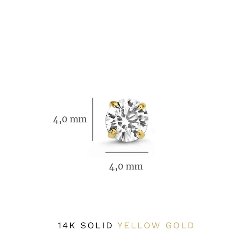 Juego de pendientes de piedra Dara Brillane | Oro