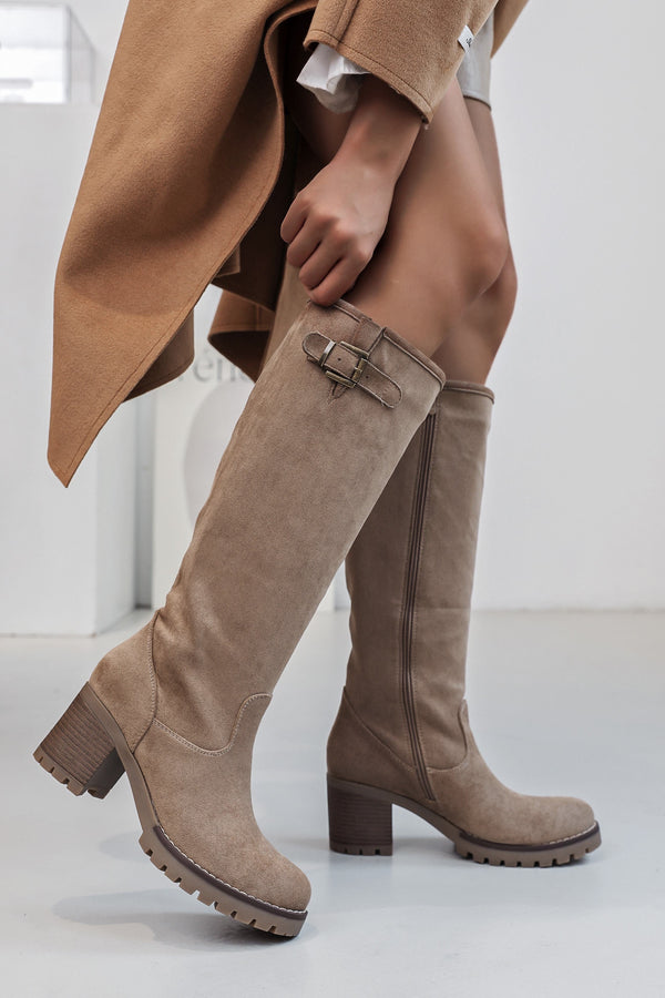 Vidette | Botas topo con hebilla alta