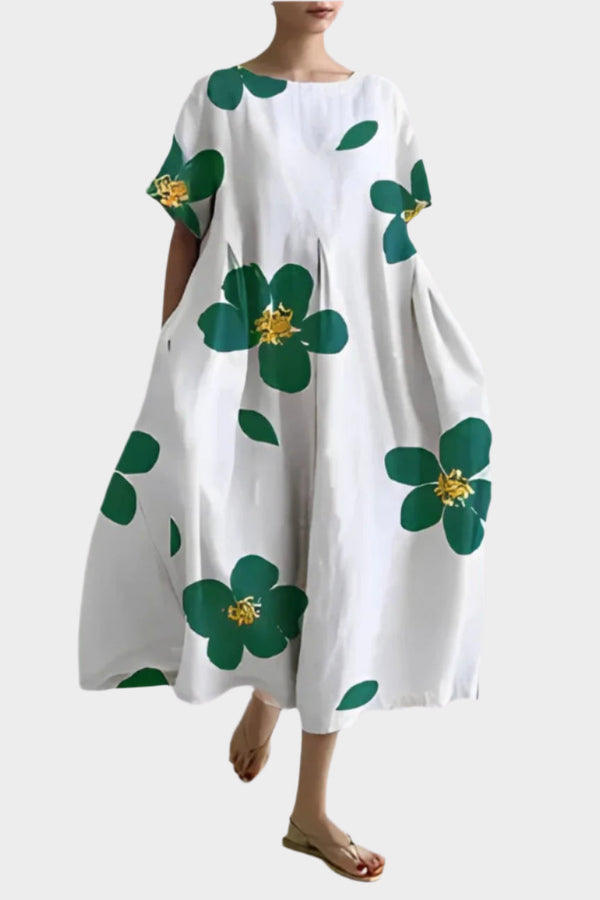 Vestido retro largo y cómodo