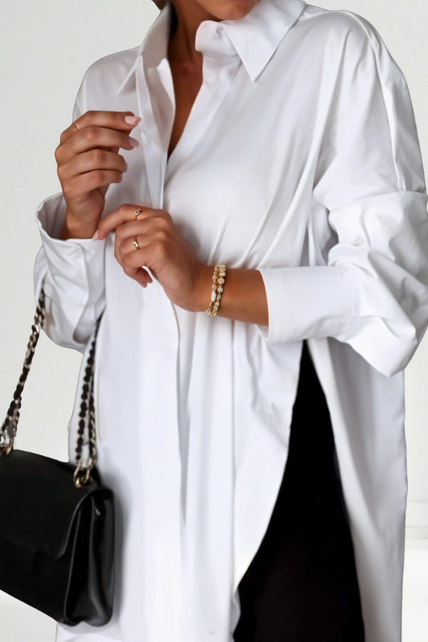 Lucrece | Camisa de solapa extragrande con botones