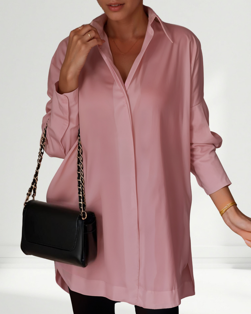 Lucrece | Camisa de solapa extragrande con botones