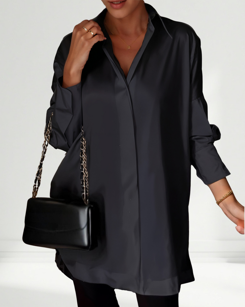 Lucrece | Camisa de solapa extragrande con botones