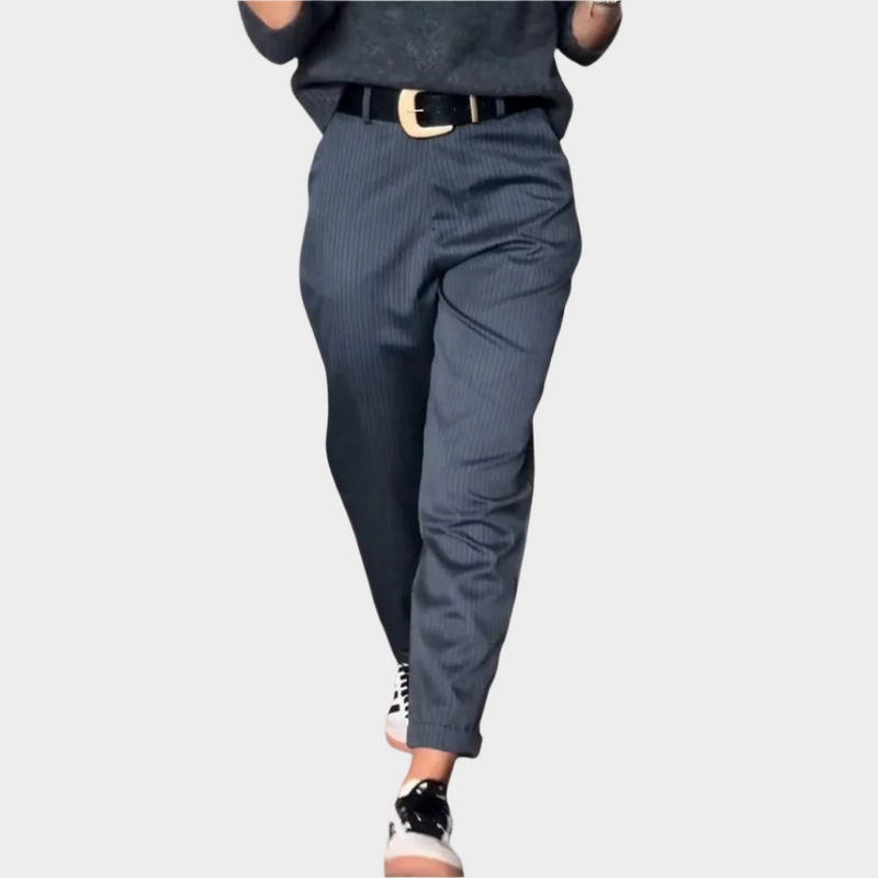 Pantalones elegantes con costuras
