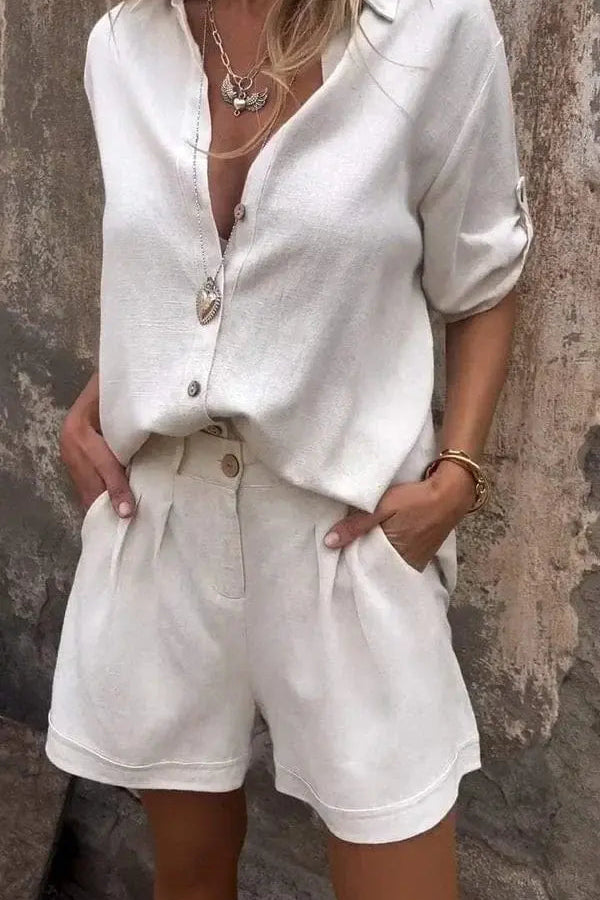 Maelis™ | Conjunto de dos piezas de lino ligero