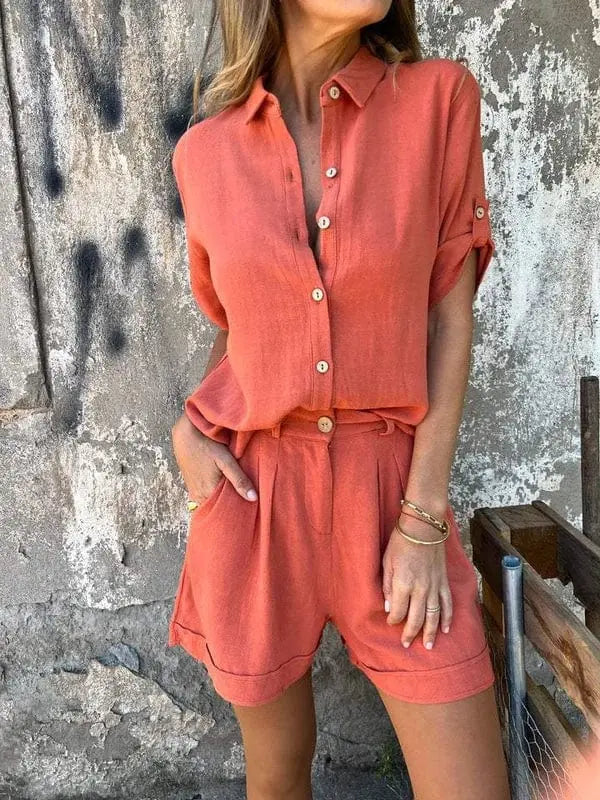 Maelis™ | Conjunto de dos piezas de lino ligero