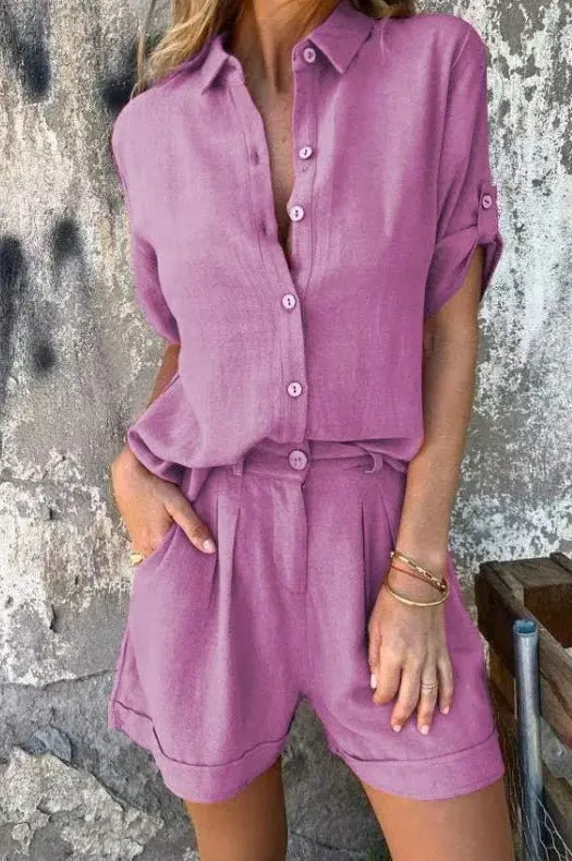 Maelis™ | Conjunto de dos piezas de lino ligero