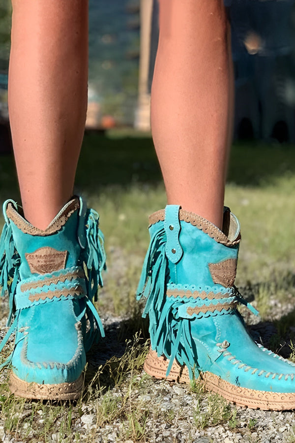 Meri | Botas bohemias con flecos