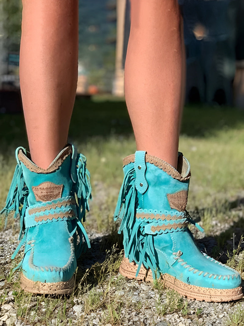 Meri | Botas bohemias con flecos