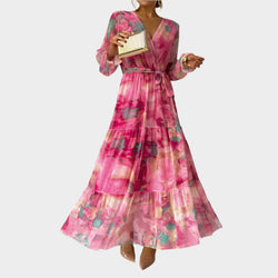 Vestido midi con flores
