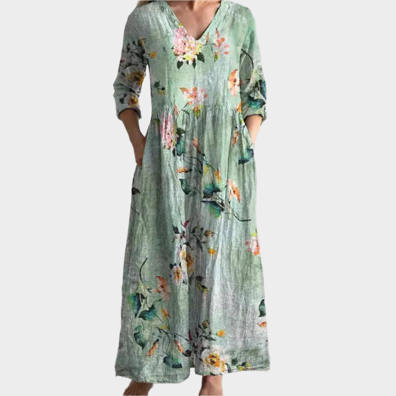 Vestido boho con estilo vaporoso