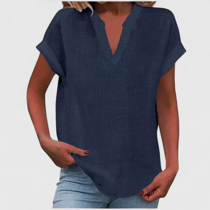 Xavinah | Blusa cómoda con cuello en V