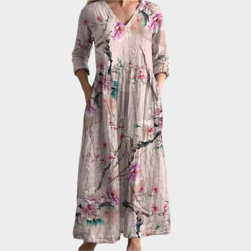 Vestido boho con estilo vaporoso