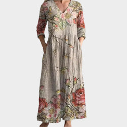 Vestido boho con estilo vaporoso
