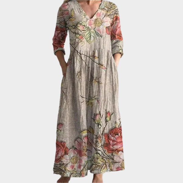 Vestido boho con estilo vaporoso