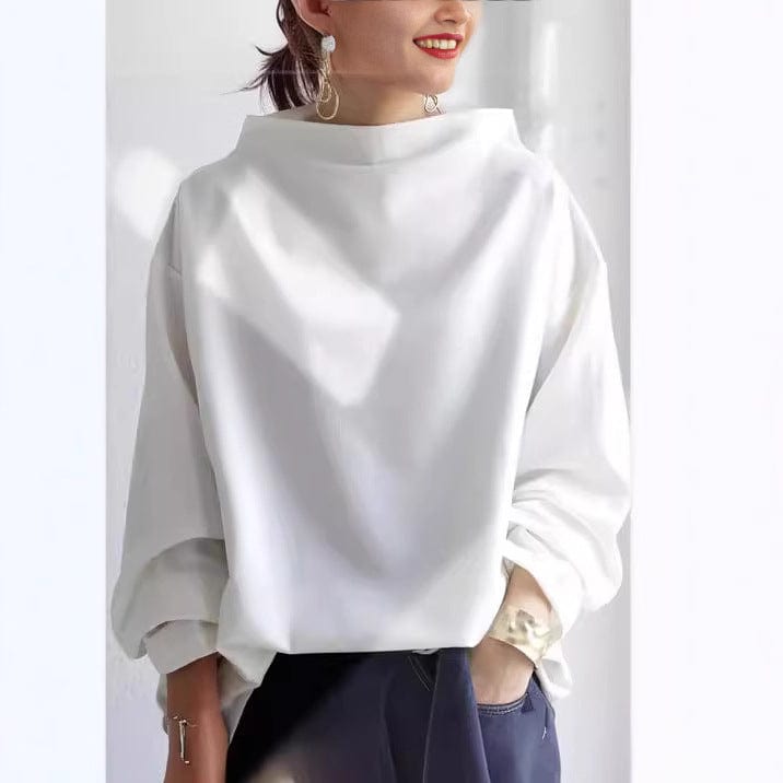 Margot – Top de punto suave con cuello alto