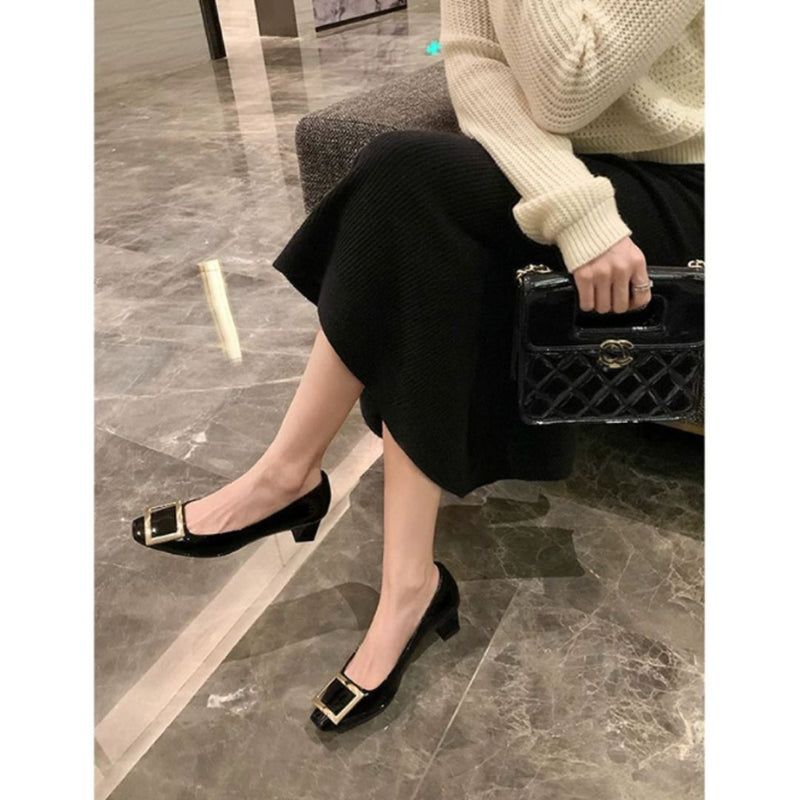 Teona™ | Sandalias elegantes con punta cuadrada y tacón medio