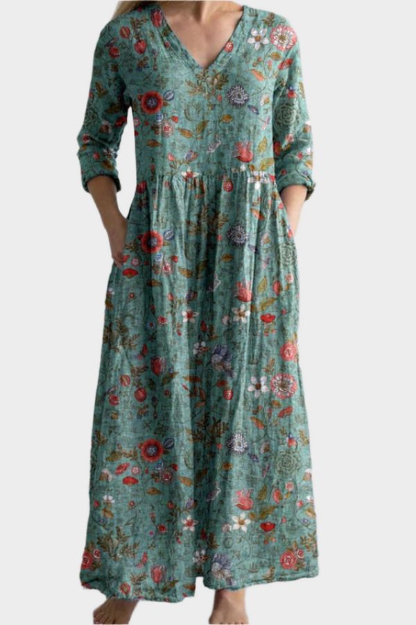 Vestido boho con estilo vaporoso