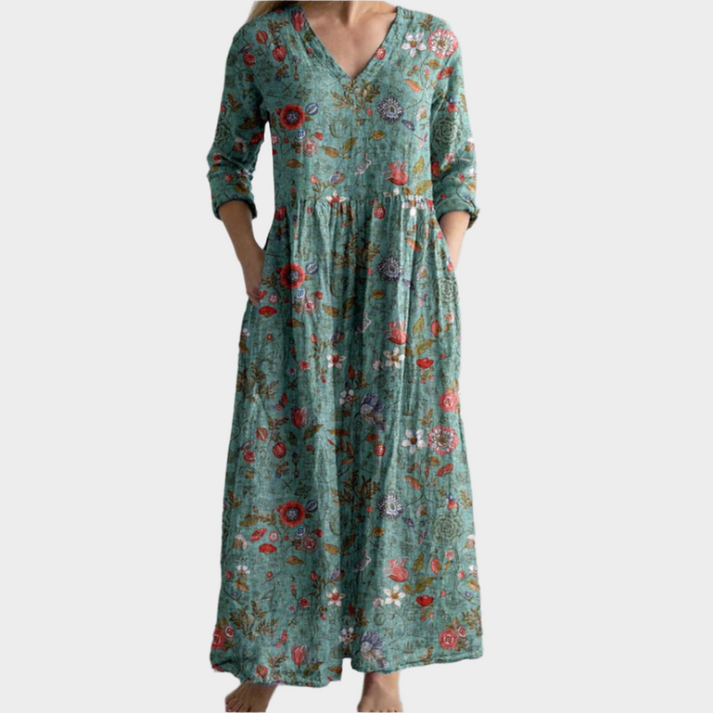Vestido boho con estilo vaporoso