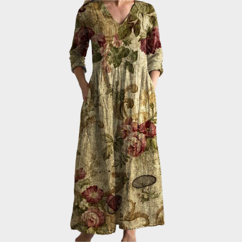 Vestido boho con estilo vaporoso