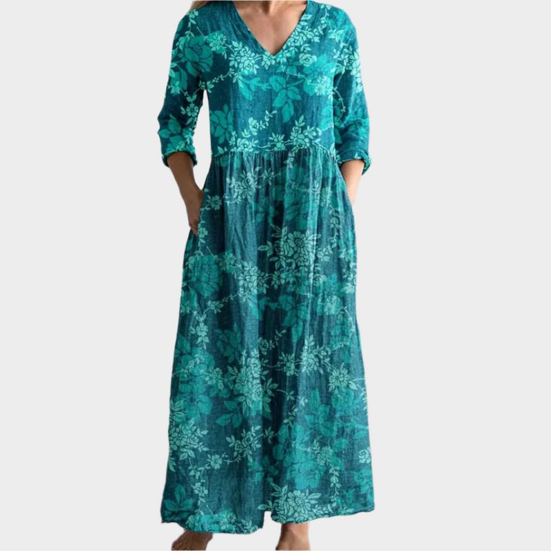 Vestido boho con estilo vaporoso