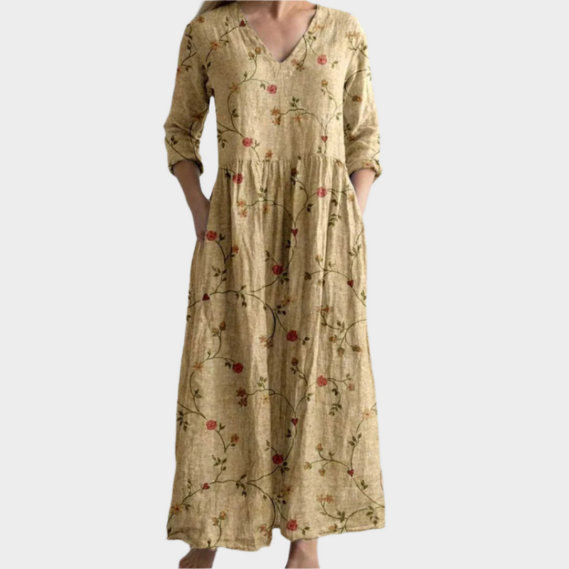 Vestido boho con estilo vaporoso
