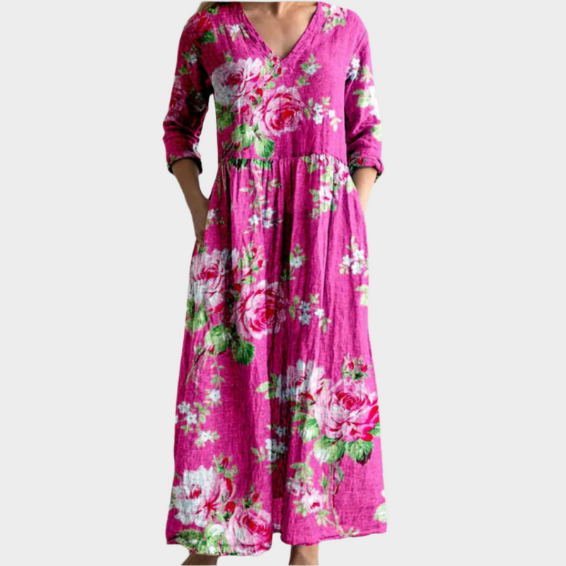 Vestido boho con estilo vaporoso