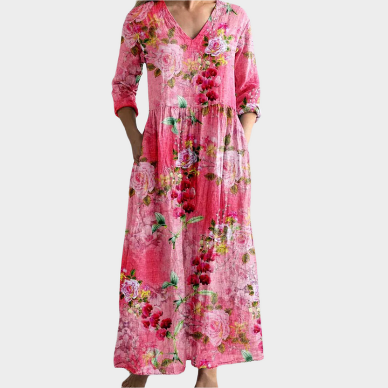 Vestido boho con estilo vaporoso