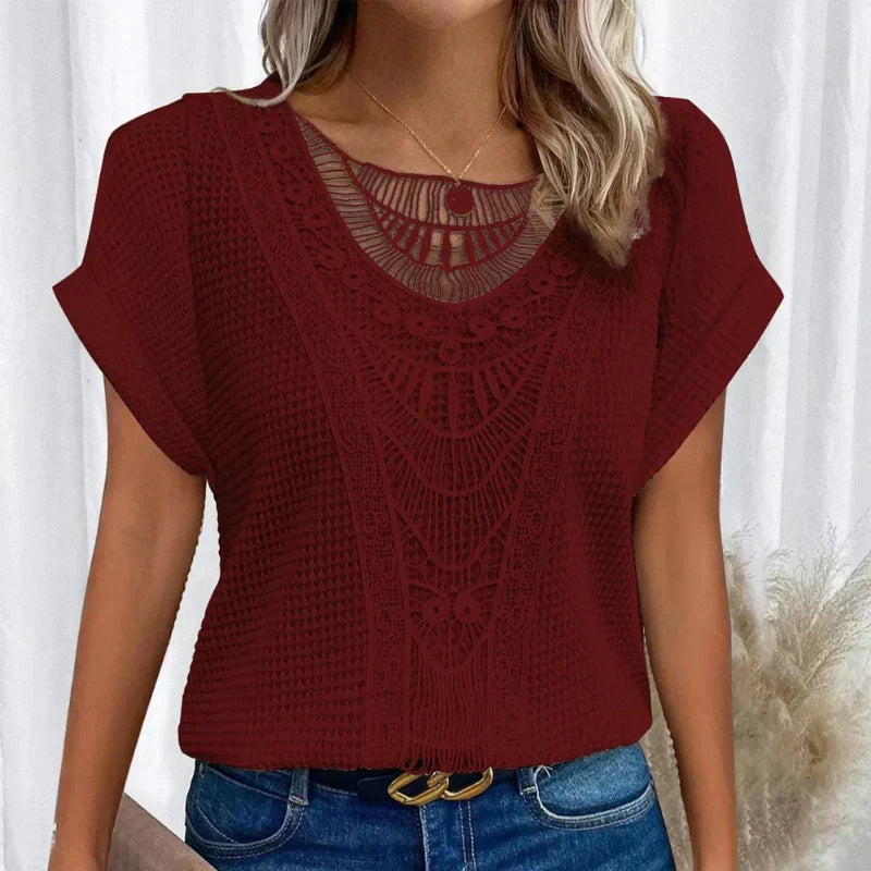 Lorine | Elegante blusa de inspiración ibicenca