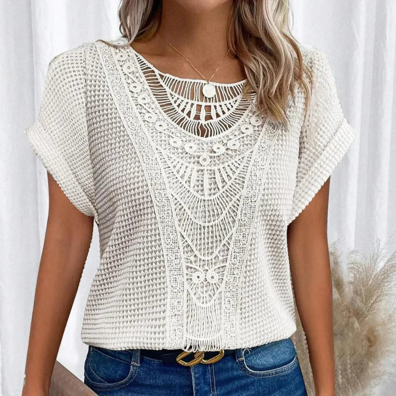 AURA - BLUSA DE TEXTURA DELICADA 