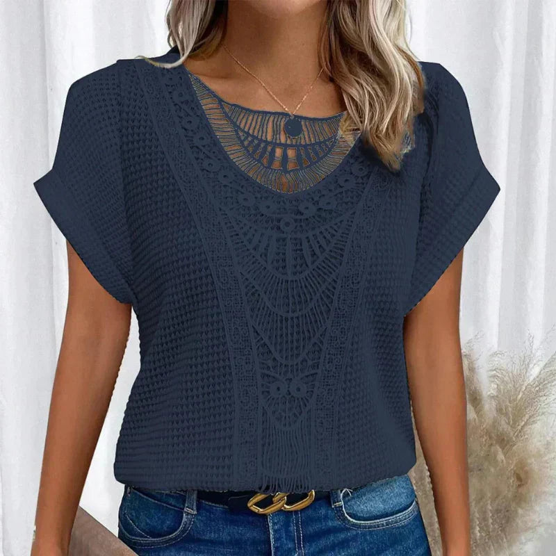 AURA - BLUSA DE TEXTURA DELICADA 