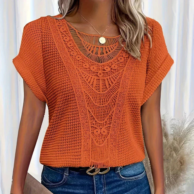 AURA - BLUSA DE TEXTURA DELICADA 