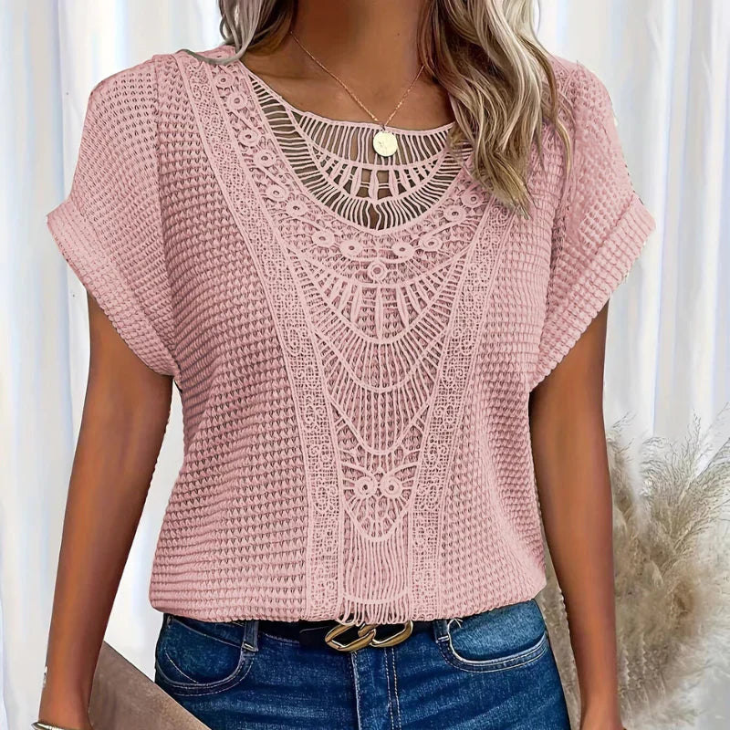 AURA - BLUSA DE TEXTURA DELICADA 