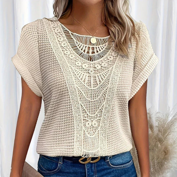 AURA - BLUSA DE TEXTURA DELICADA 