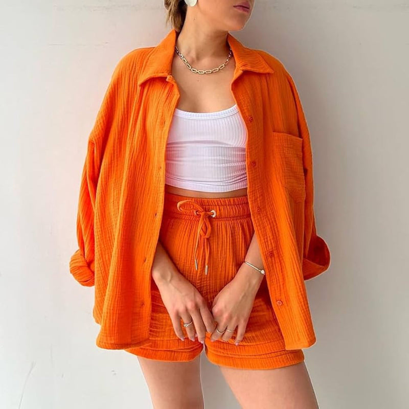 Adelie | Conjunto elegante y relajado con botones