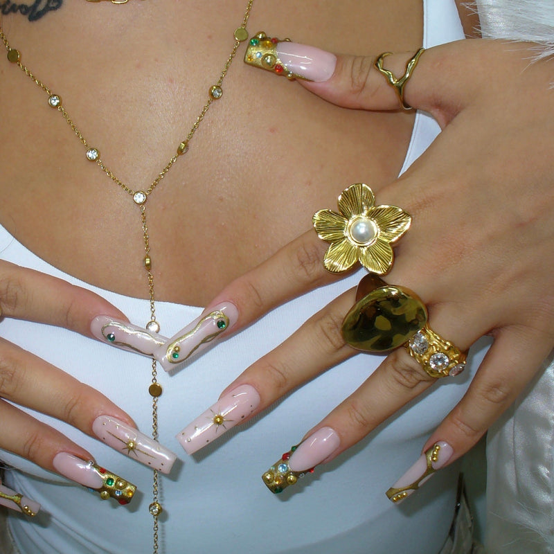 Anillo ajustable Thalia Flower