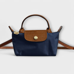 Bolso de hombro bicolor