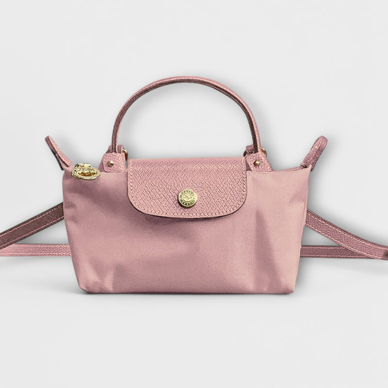 Bolso de hombro bicolor