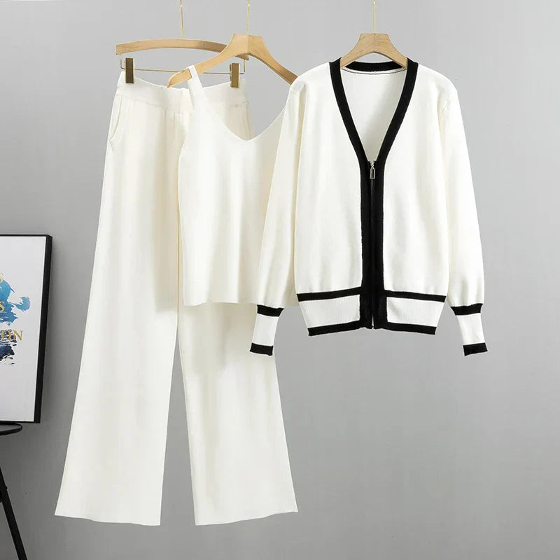 Elle™ | Conjunto de lujo de tres piezas con chaleco