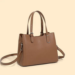 Aria™ - Bolso de hombro de 3 capas de piel de vaca auténtica