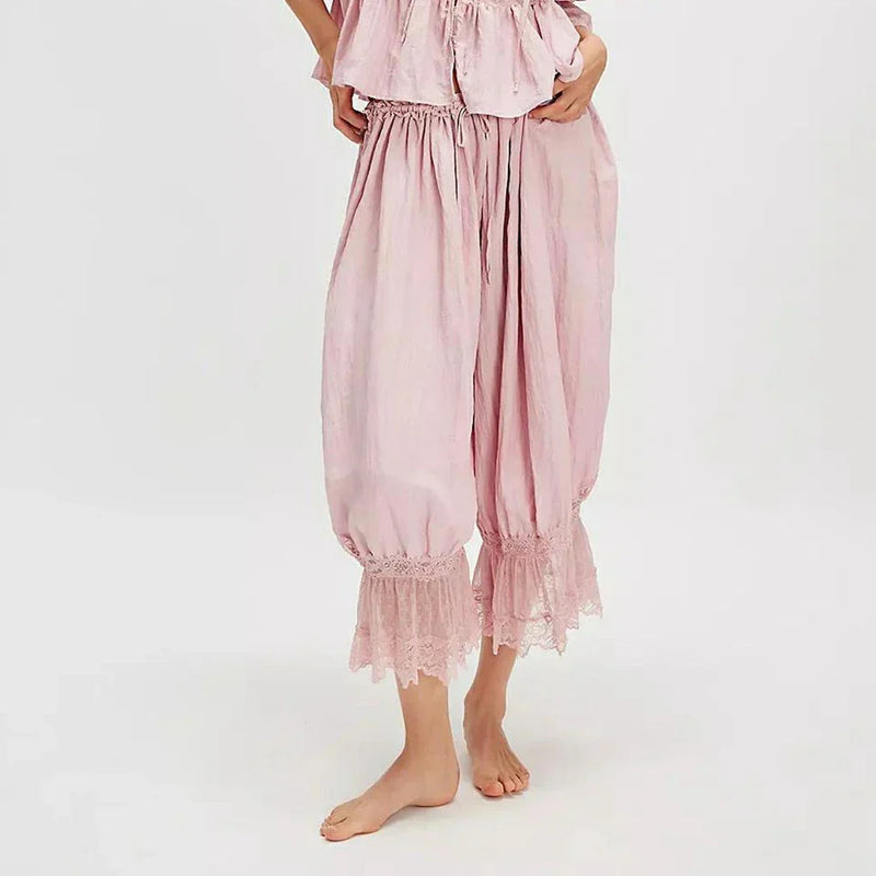 Pantalones de encaje bohemio
