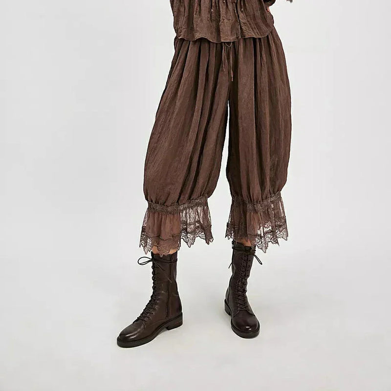 Pantalones de encaje bohemio