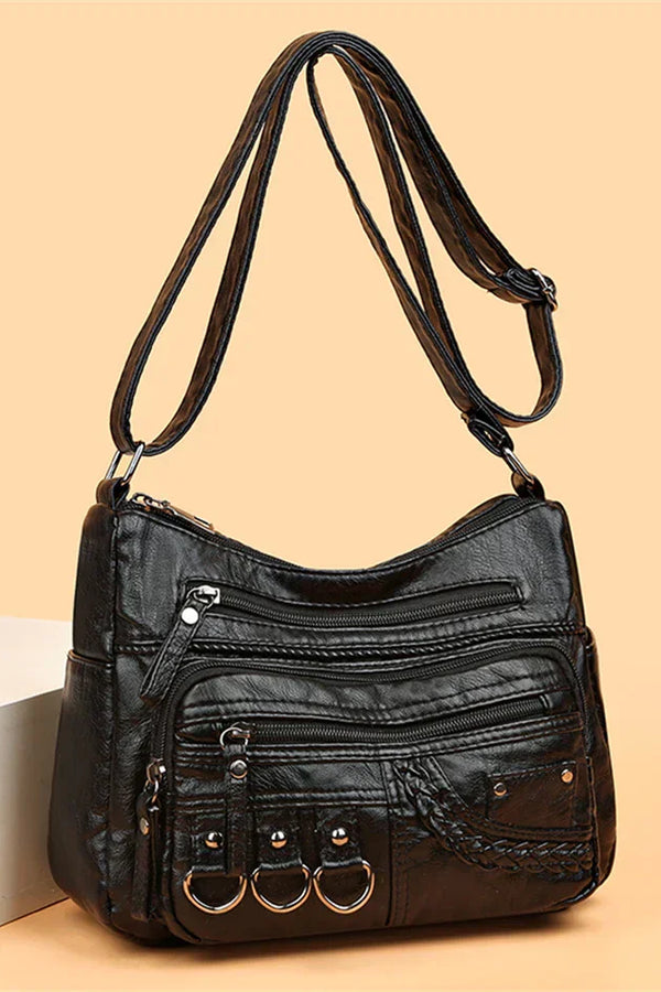 Charm vintage Olivia™ | Bolso con cremallera suave
