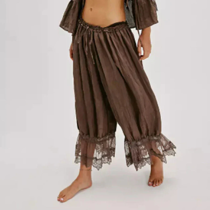 Pantalones de encaje bohemio