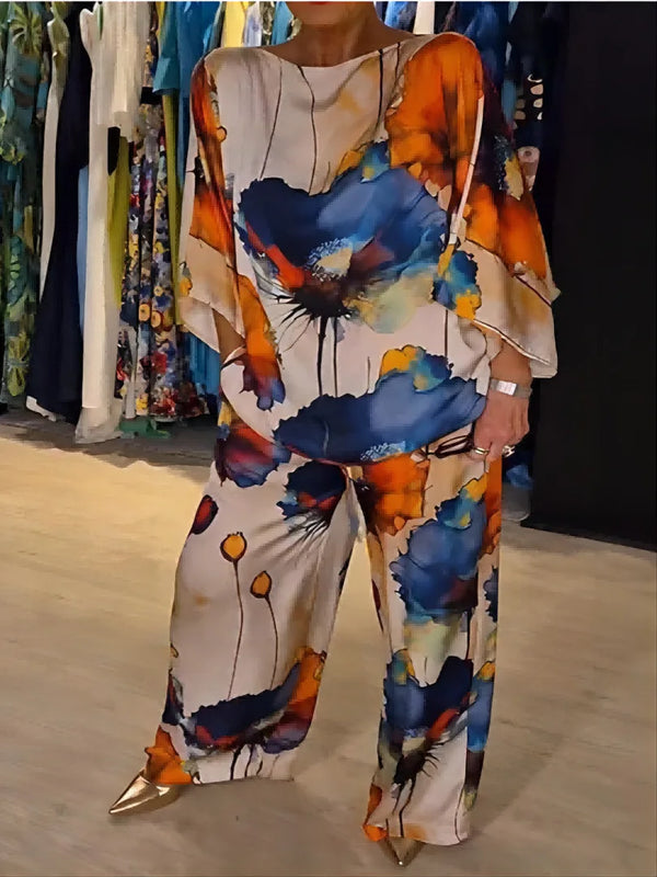 Mia | Conjunto de pierna ancha de lujo 